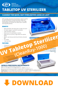 Download the UV Tabletop Sterilizer brochure